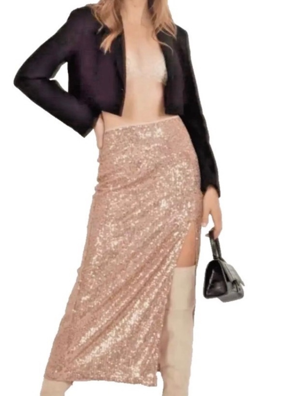 Free People Ariana Sequin Maxi Skirt.